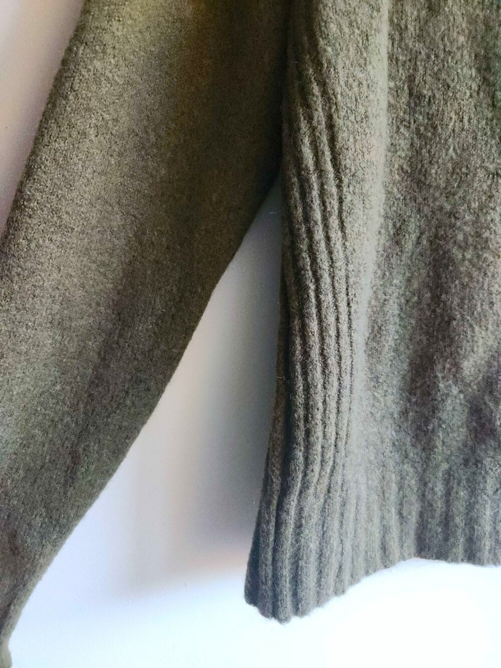 J. Crew Supersoft Olive Green Merino Alpaca Mockneck Sweater - M/L - Picture 4 of 14